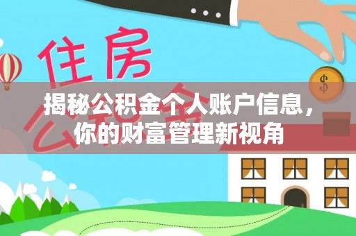 钢城揭秘公积金个人账户信息，你的财富管理新视角
