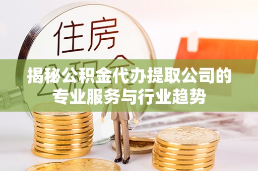 钢城揭秘公积金代办提取公司的专业服务与行业趋势