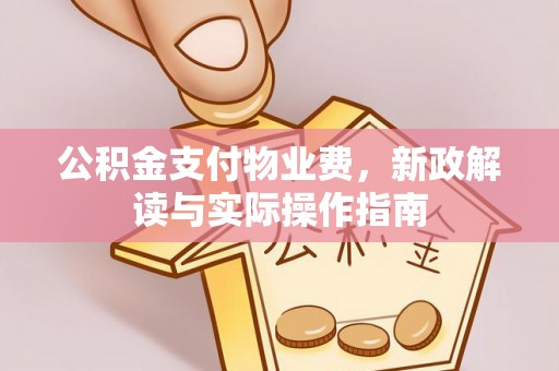 钢城公积金支付物业费，新政解读与实际操作指南